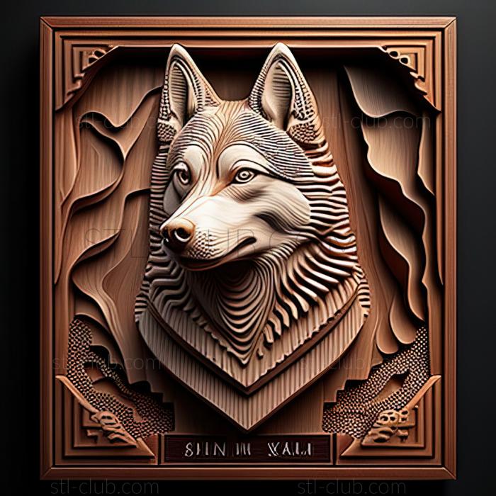 3D model st Sakhalin Husky dog (STL)